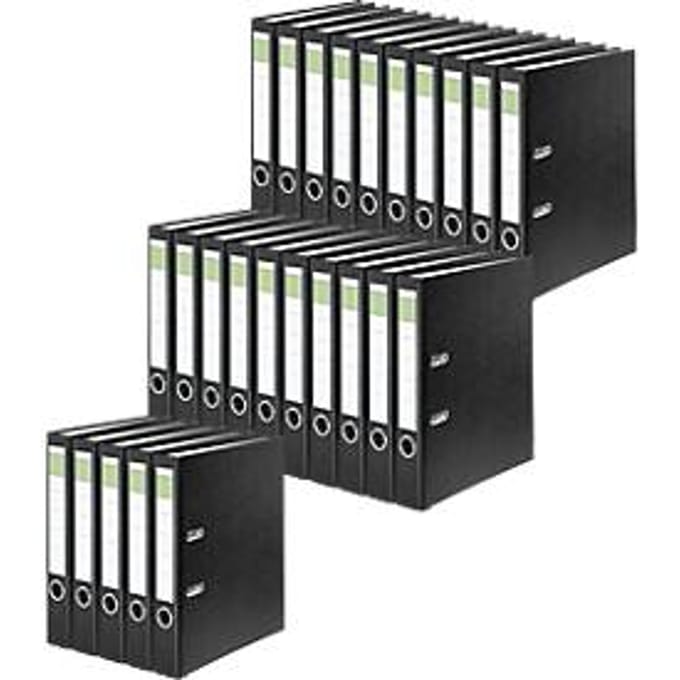 Ordner groene balk, A4, rugbreedte 50 mm, 25 stuks