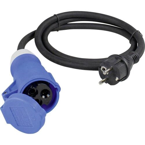 AS Schwabe Caravan CEE adapter stekker naar CEE koppeling 16A 230V