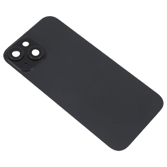 Achterruit Deksel Vervanging voor 15 Mobiele Telefoon Onderdelen Kit Set met Camera Lens Componenten black