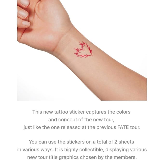 ENHYPEN - [WALK THE LINE] Tattoo Sticker 1ea black