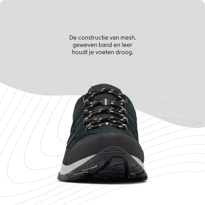 Columbia CRESTWOOD WATERPROOF Heren Wandelschoenen - Black