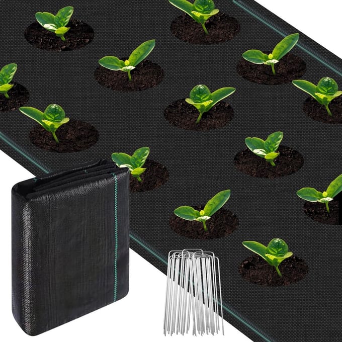 Onkruiddoek extra sterk - onkruidbestrijding - 2 stuks - 100 g/m² - 2 x 3 m