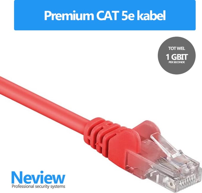 Neview - 2 meter premium UTP patchkabel - CAT 5e - Rood - (netwerkkabel/internetkabel)