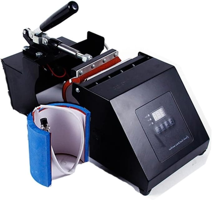 Mok Persmachine - Warmtepers Machine - Mokken Bedrukken - Krachtig Efficiënt - 11oz 12oz - Zwart