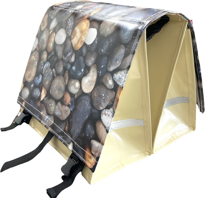 Du Baj large LUXE - Dubbele Fietstas - 45 l - Photo Rocks