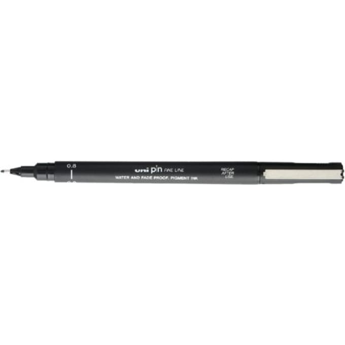 Uni Pin Fine Liner - 0.8mm zwarte schetspen