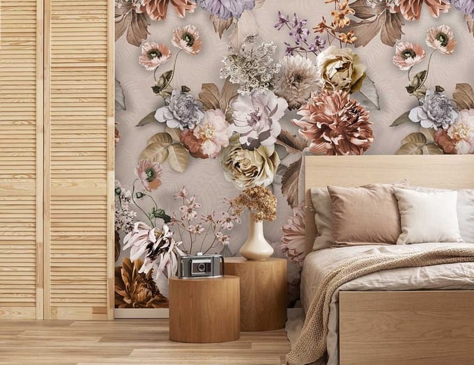 INGK - Floral Utopia Behang - Autumn Afternoon