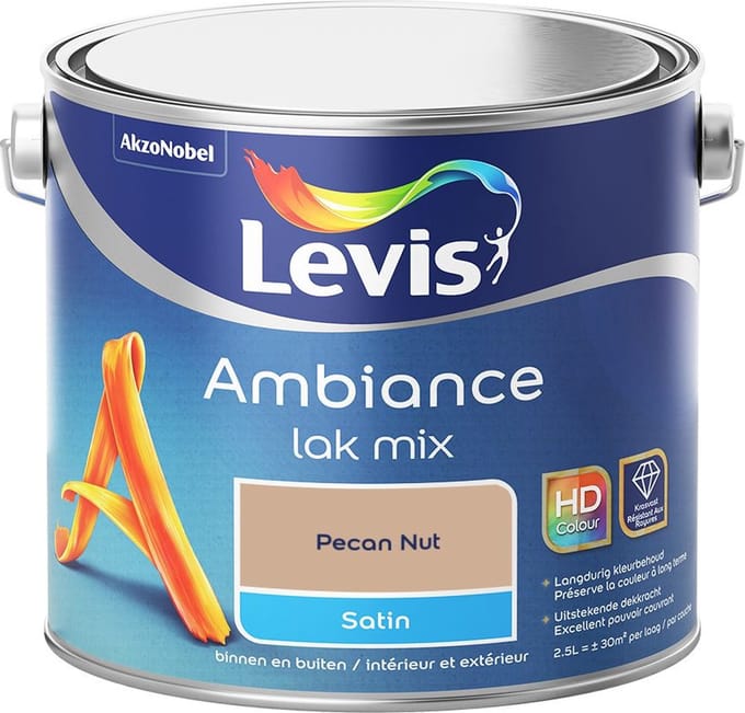 Levis - Ambiance Lak Satin Mix - Pecan Nut - Mengverf - 2,5 L