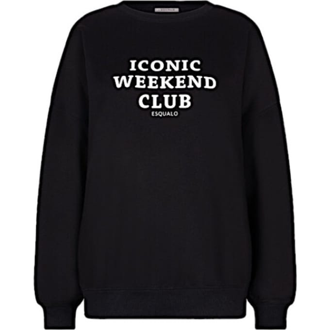 Esqualo sweater F25-05522 - Black