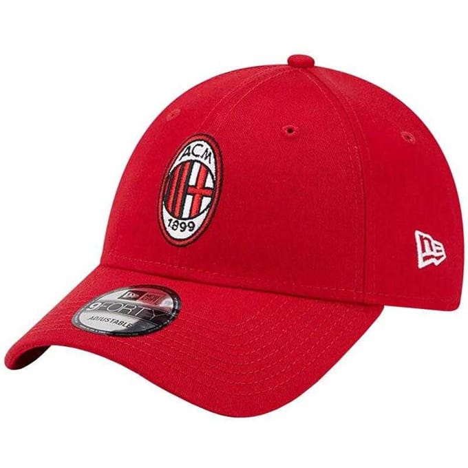 New Era Heren Core 9FORTY AC Milan Baseball Cap (Rood)