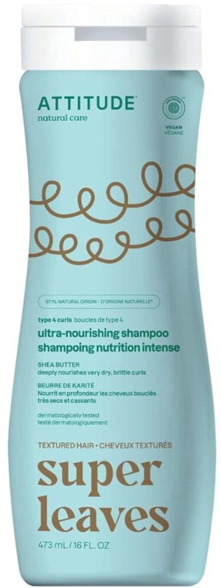Attitude - Super Leaves Shampoo Curl Ultra-Nourishing Type 4 - 473ml