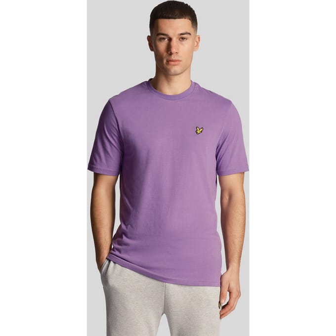 Lyle & Scott merk borstlogo kaart paars T-shirt