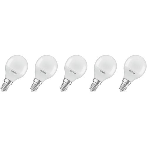 OSRAM LED lamp - Peertje - E14 - mat - 4,9W - 470 lumen - warm wit - niet dimbaar - 5 stuks