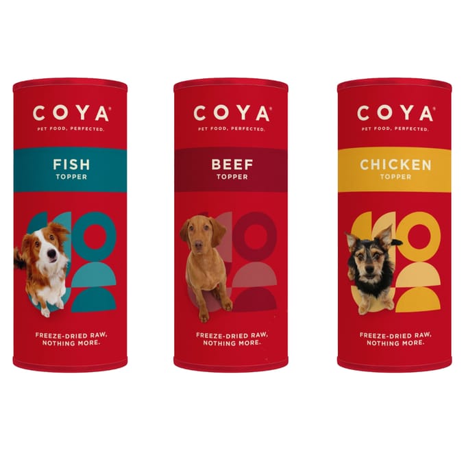 3x50g Coya Adult Dog Topper Mix Pack voedingssupplement