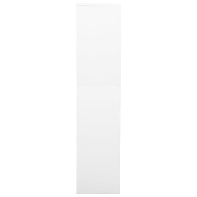 vidaXL - Kantoorkast - 90x40x180 - cm - staal - wit