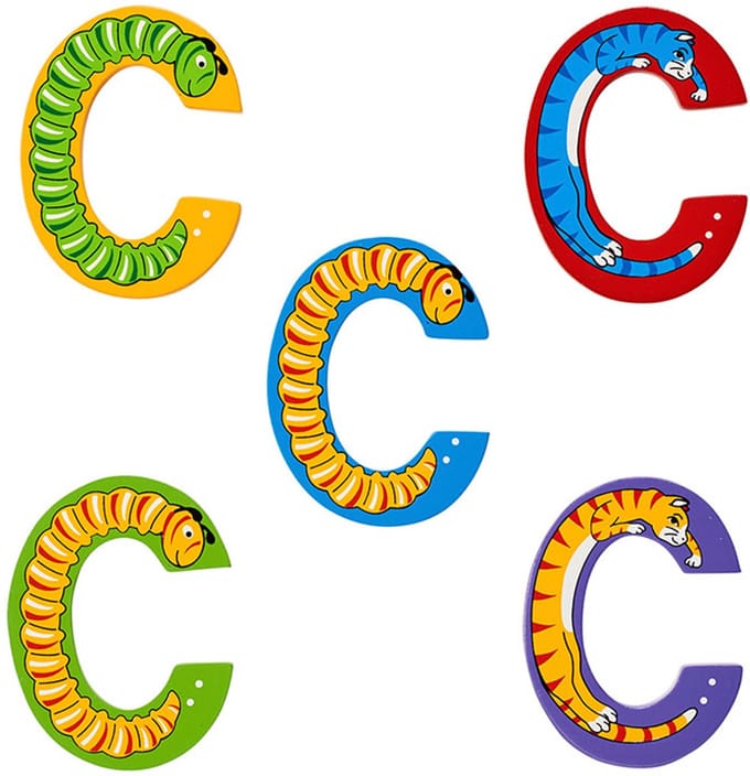 Hoofdletter C (assorti geleverd)