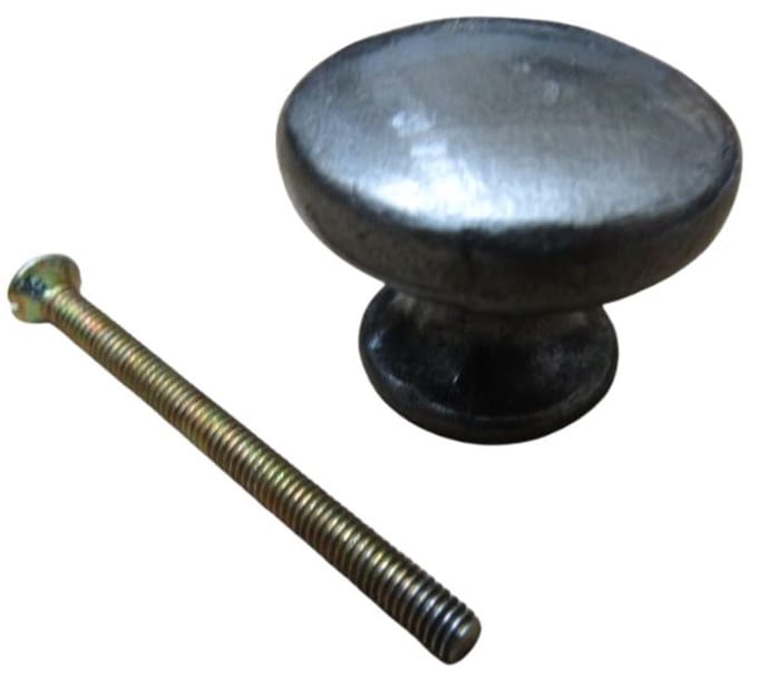 Shaker Cabinet Knob Antique Iron 35mm