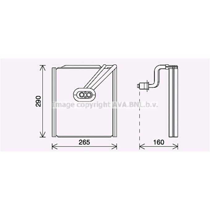 Verdamper, airconditioner AVA COOLING KAV294