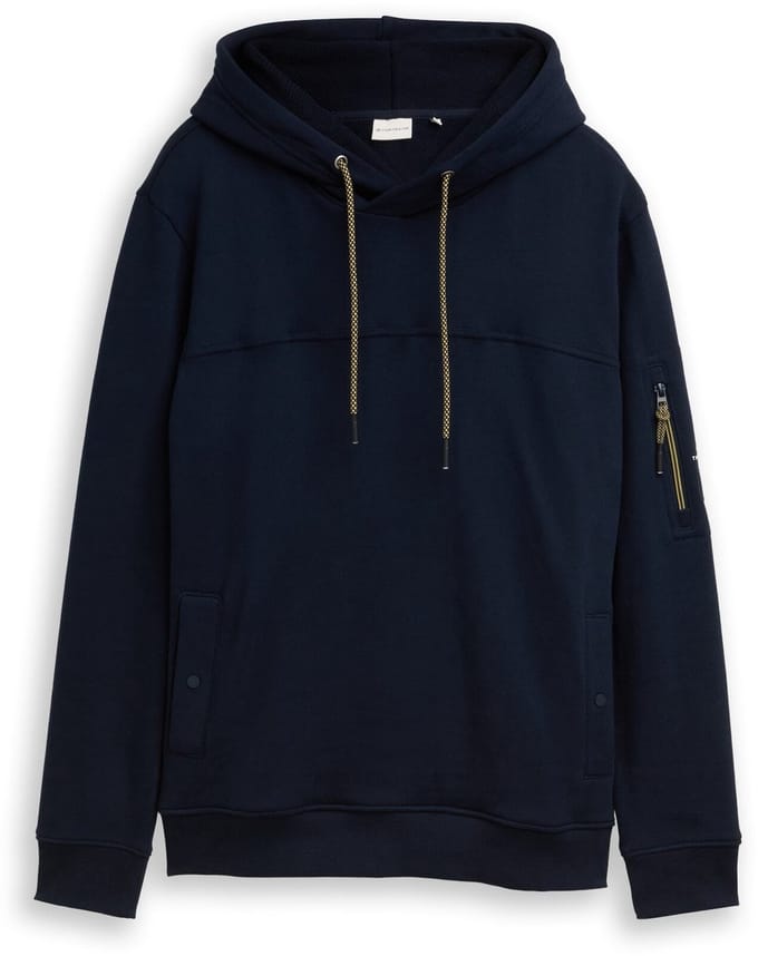 Tom Tailor - Hoodie sweatshirt met zakken - Maat S - sky captain blue
