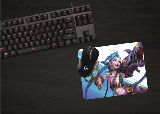 league of legends - arcane - jinx - muismat - gaming