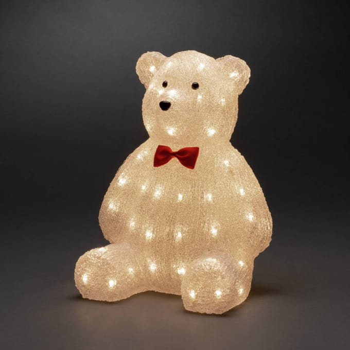 Konstsmide Christmas LED decoratie figuur teddybeer helder IP44 h. 38cm