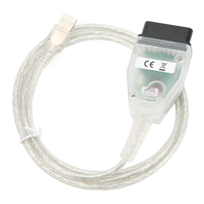for Win10 Car Diagnostic Cable Precise OBD2 Code Reader Cable for VCI TIS 16pin J2534 V18.00.008 white