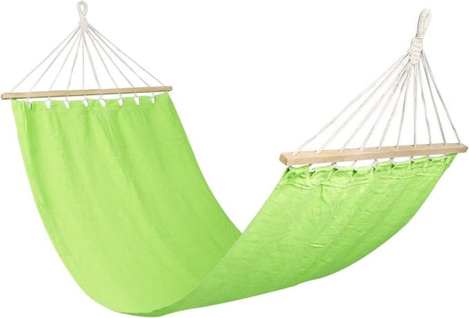 Hangmat stoel poly/cotton 200x80 cm limoengroen