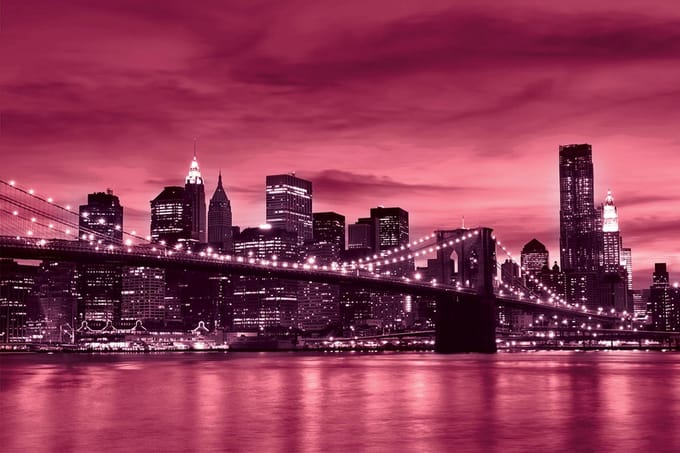Poster | Roze | 104 x 70,5 cm