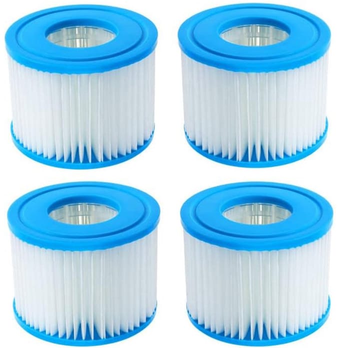 Geschikt voor Bestway Filterpatroon Zwembad Filter - Gr. VI dubbele verpakking, wit, medium - Zwembad Filter - 4stuks