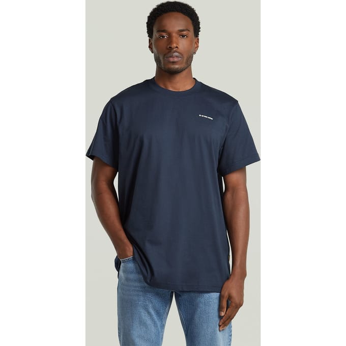 G-Star Chest Logo Loose R T Blue Taglia: S | Magliette basic Outlet | Uomo | Blu