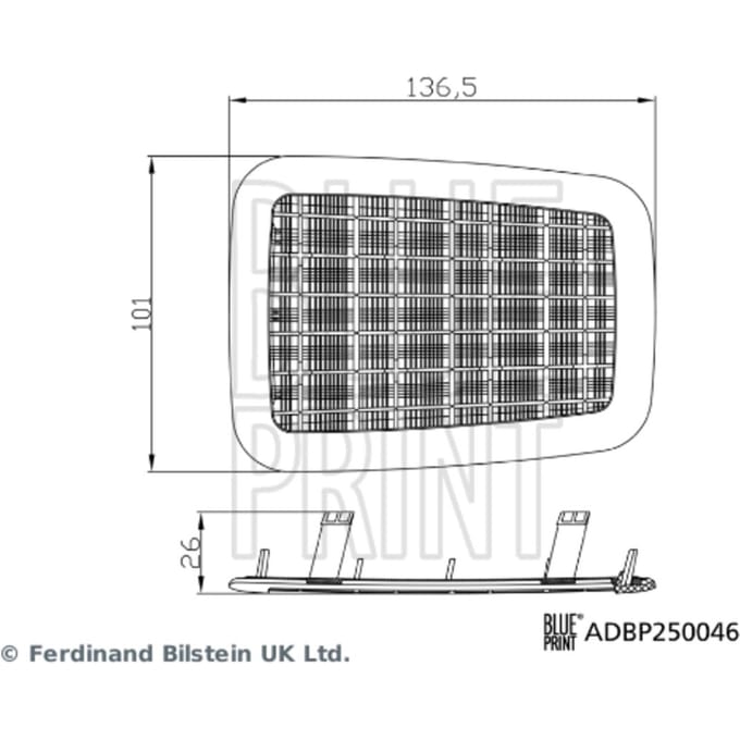 Cabinefilter BLUE PRINT ADBP250046