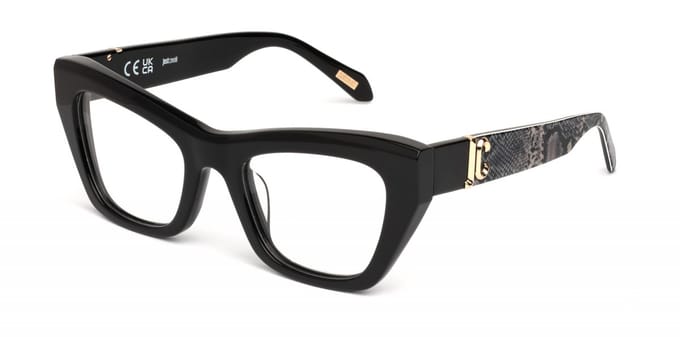 Just Cavalli VJC116 Nero lucido 51/20/140 WOMAN Brilmonturen