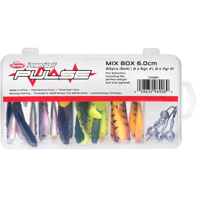 Loodkoppen set met kunstaas Berkley Pulse Shad (x20)