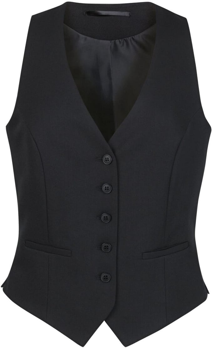 Brook Taverner Luna Ladies Waistcoat BT2257 - Black - M