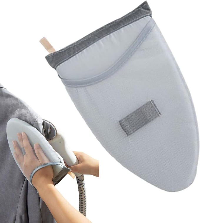 Stoomhandschoen Set - Strijk Accessoire - Beschermend Strijken - Thermische Isolatie - 25 x 14 cm - Grijs