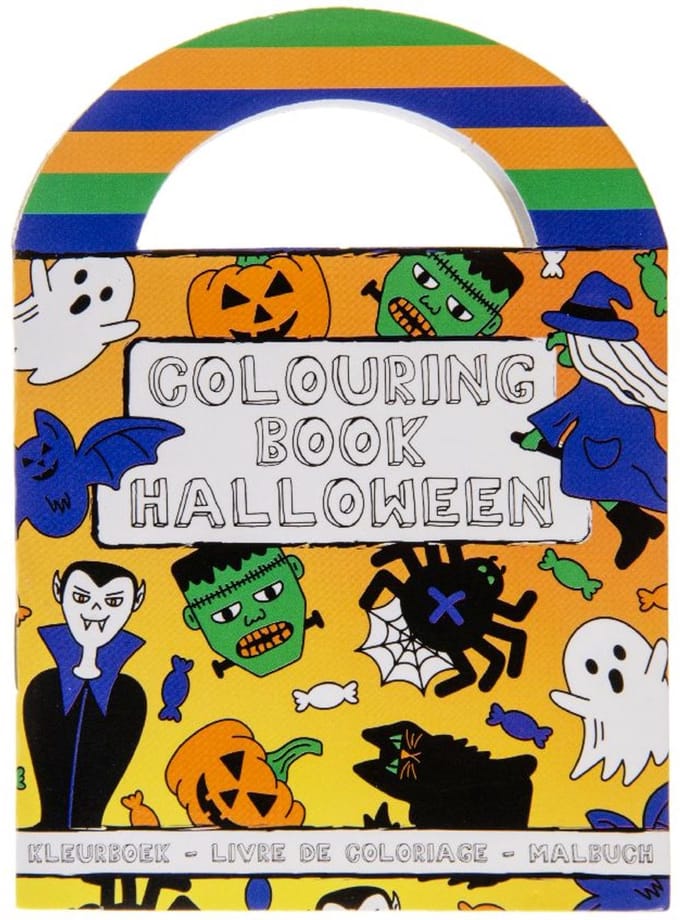 Duckiez Kleurboek Met stickers Halloween - 48 stuks