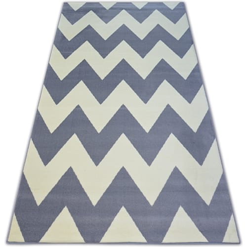 Kleden Rugsx Tapijt BCF BASE ZICK 3963 ZIGZAG grijskleuring 140x190 cm