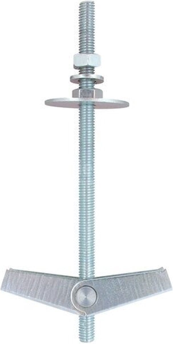 M8 hollewandplug met schroefdraad - 8 x 100mm - Gegalvaniseerd