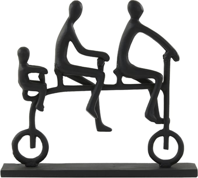 Light&living Ornament 35x7x32 cm CYCLE mat zwart
