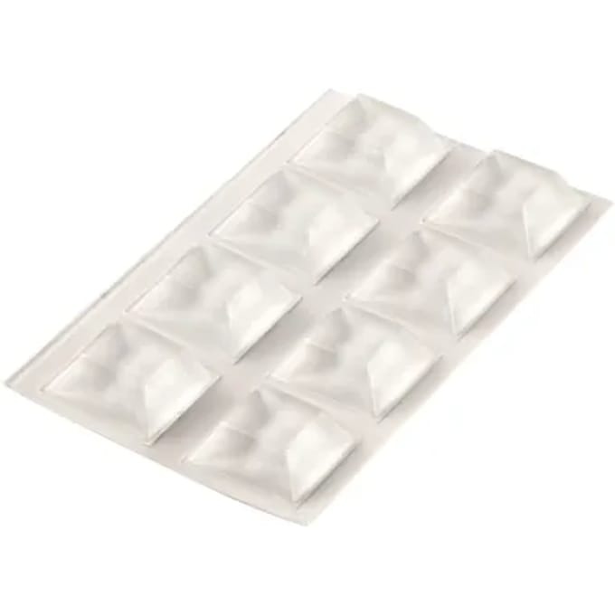 Fix-o-moll Antislip Meubelpad Stootbuffer - Zelfklevend - Pur - 20x20x7,5mm - Vierkant - 8 Stuks