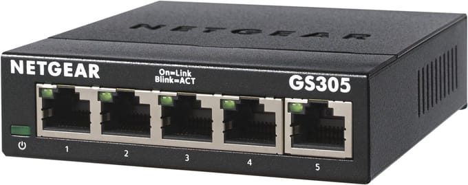Netgear GS305-300PES 5-Port Gigabit Ethernet SOHO Unmanaged Switch