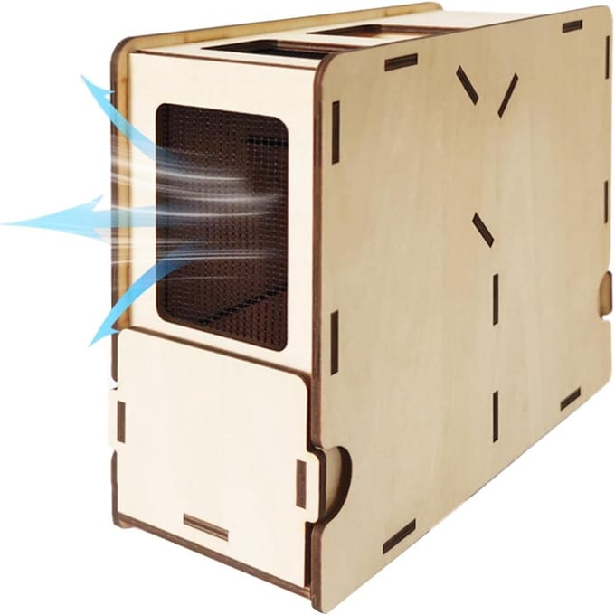 Graanblaasmachine Vogelvoer - Voer Scheider - Vogelvoer Verwerken - Efficiënte Schaalafscheiding - 20 cm - Houtkleur