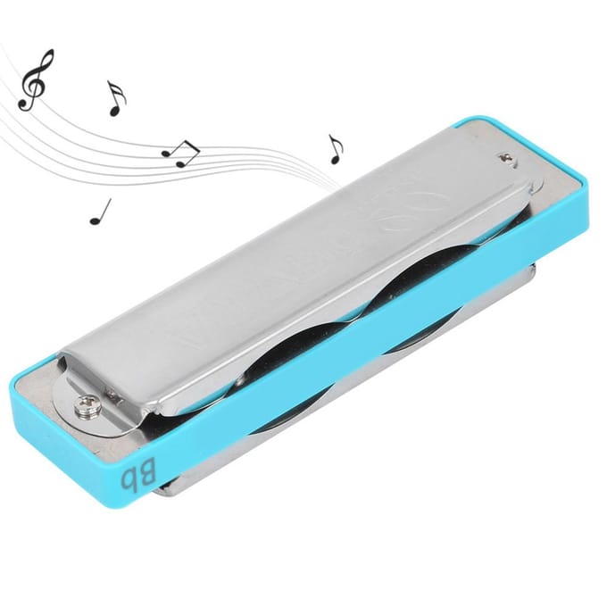10?Mondharmonica Blues Bb Toon Harp Wind Muziekinstrument Beginner Oefening AM?20DBlauw