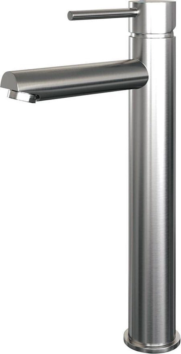 Brauer Brushed - Edition Wastafelmengkraan opbouw - hoog - model a - PVD - geborsteld RVS