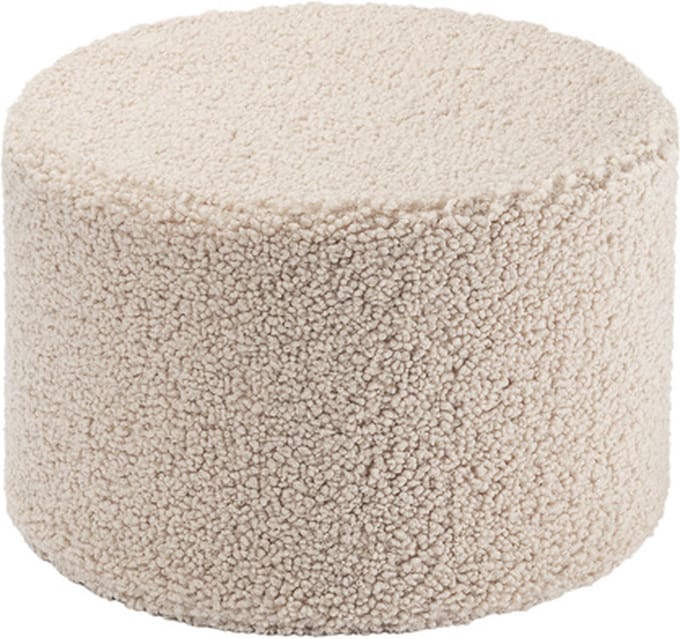 Wigiwama Teddy Pouffe / Poef - Ø40x25cm - Biscuit