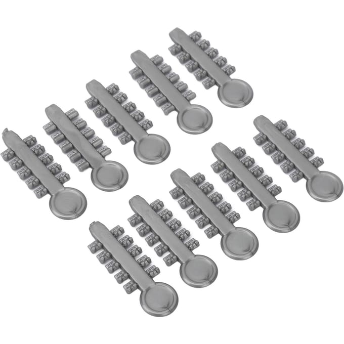 10 pcs Cales Rotatives Dentaires Grises Élastiques Coussinets en Caoutchouc Rotatifs Dentaires pour Correction Dentaire gray