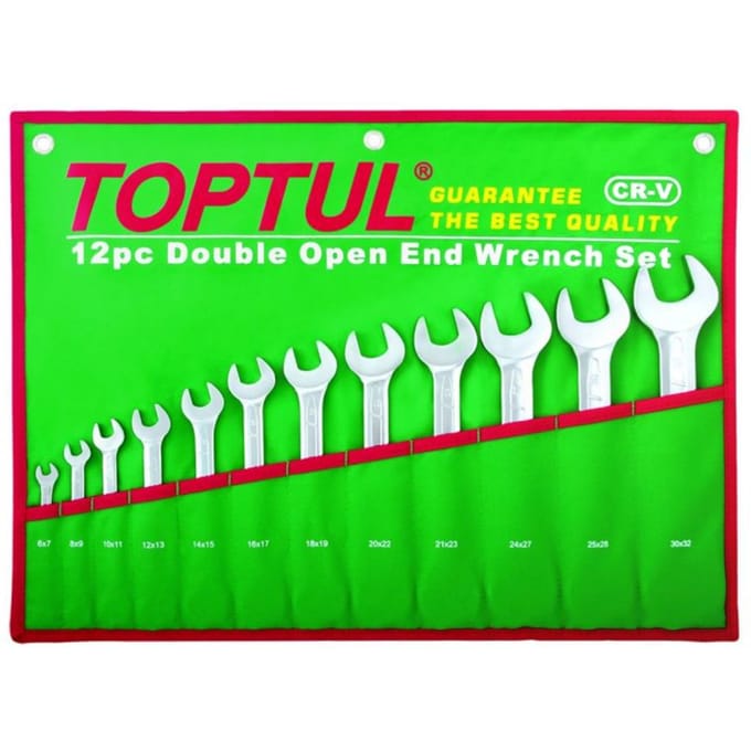 Toptul Dubbele Ring Sleutelset 6-32 mm 12 Delig Chroom-Vanadium