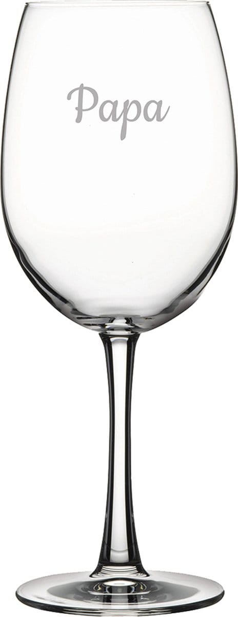 Rode wijnglas gegraveerd - 46cl - Papa