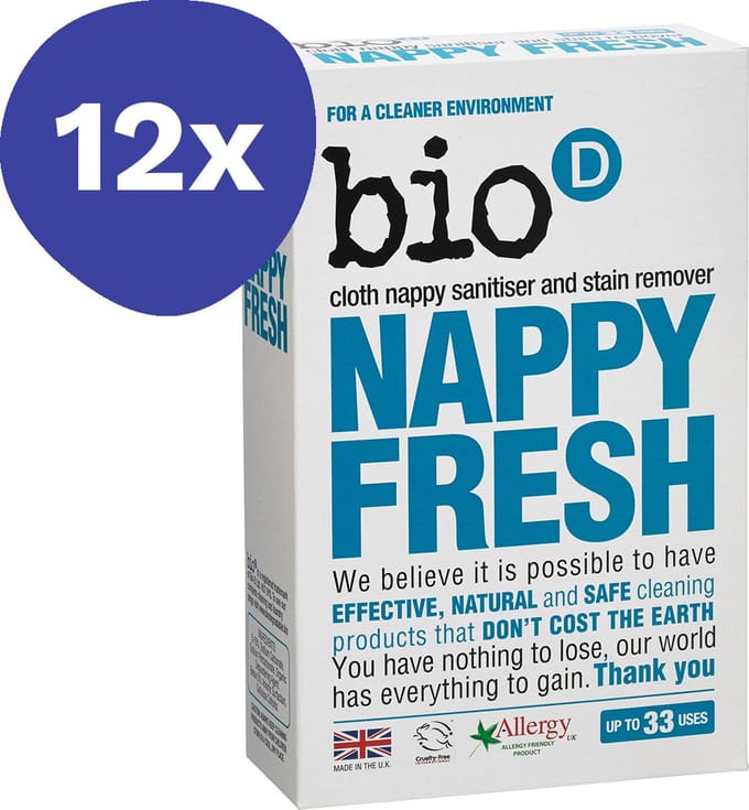 Bio-D Wasmiddel Frisse Luiers 12x 500GR