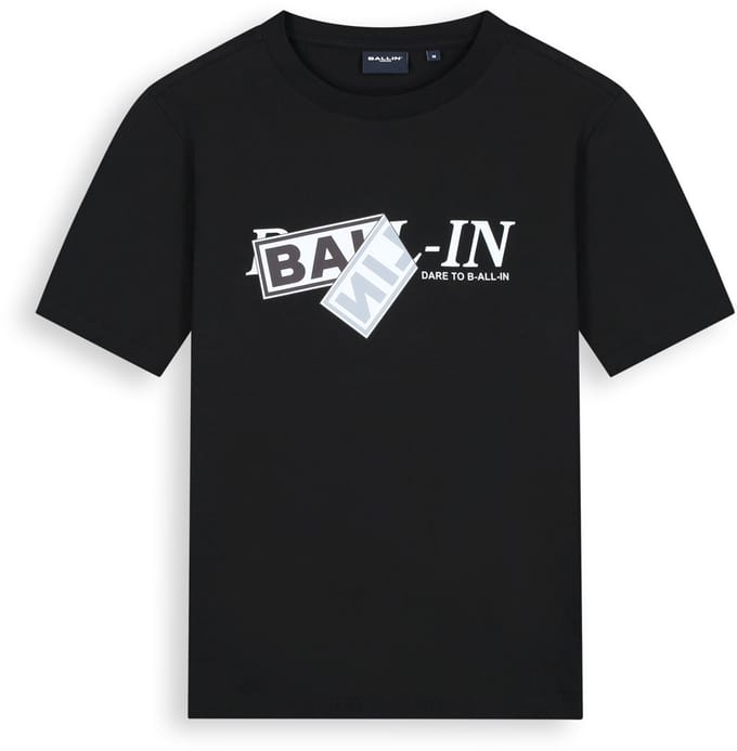 Ballin Amsterdam - Heren Regular fit T-shirts Crewneck SS - Black - Maat M
